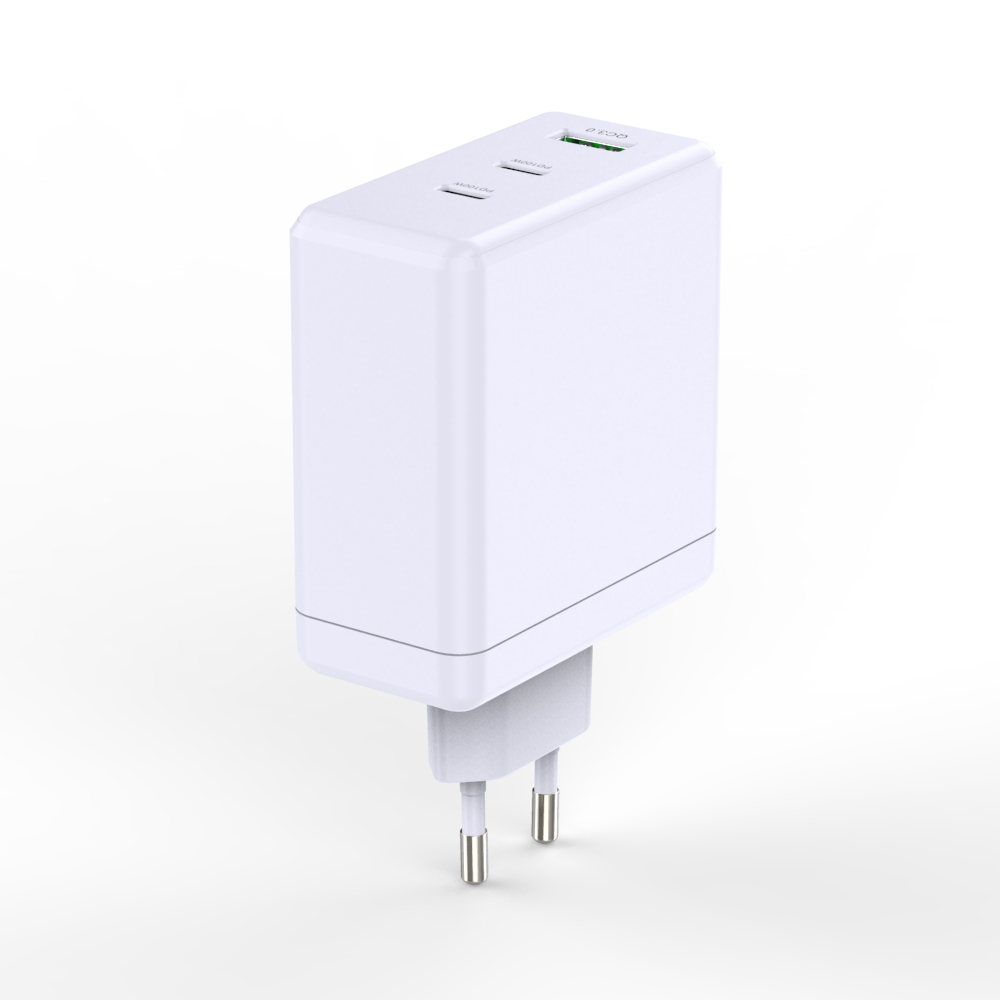 GaN AI-QC71 100W PD+PD+QC3.0 EU  White