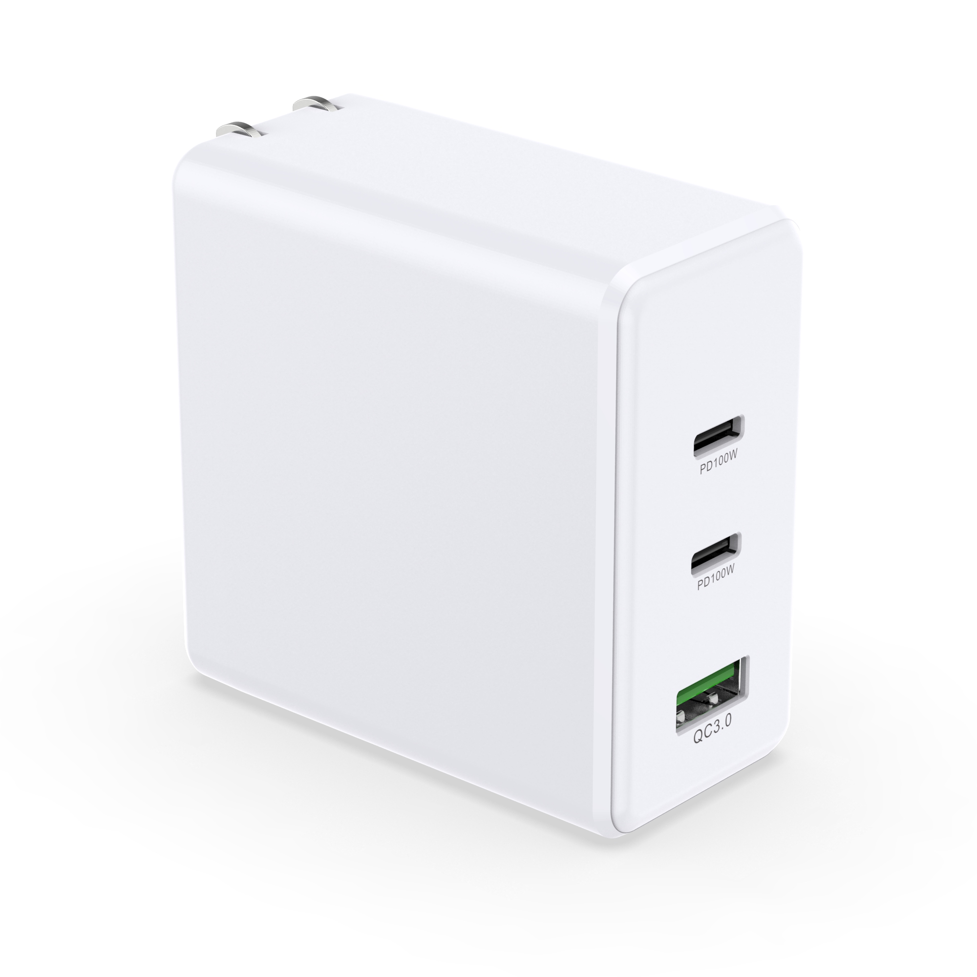 GaN  AI-QC71 100W PD+PD+QC3.0  US  Blanco